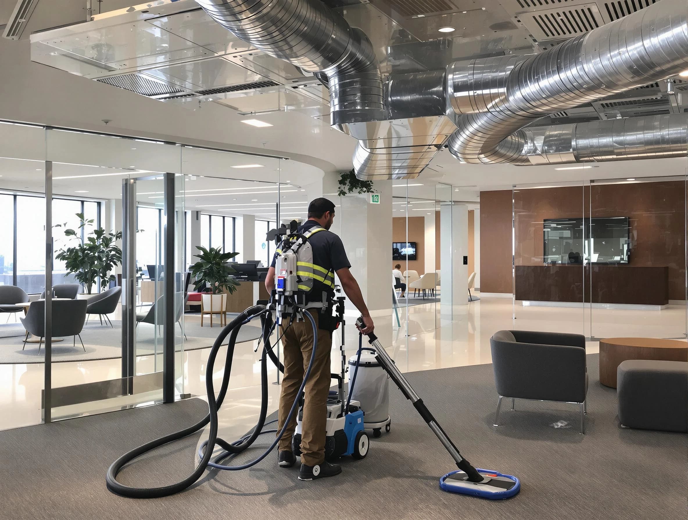 Commercial duct cleaning service by Clearfield Air Duct Cleaning in Clearfield
