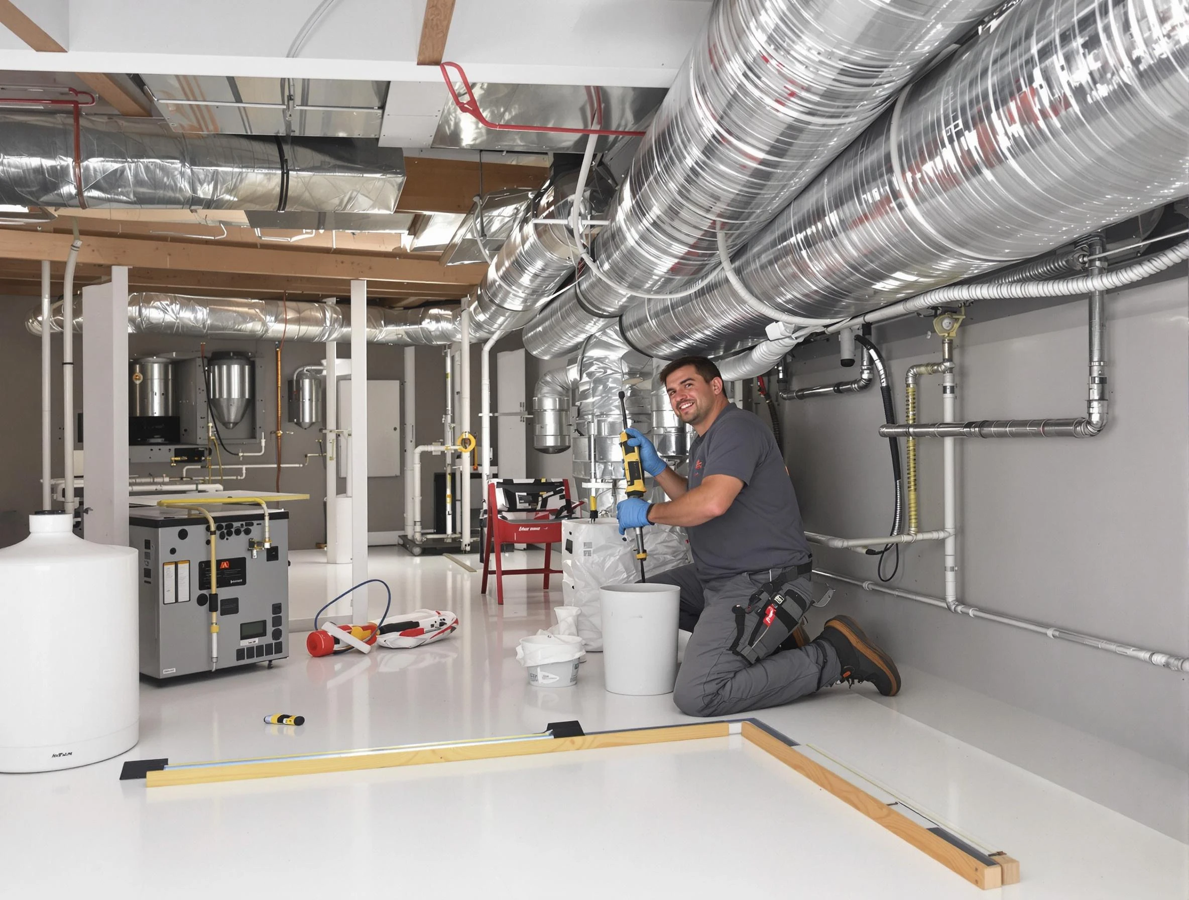 Professional duct sealing service by Clearfield Air Duct Cleaning in Clearfield