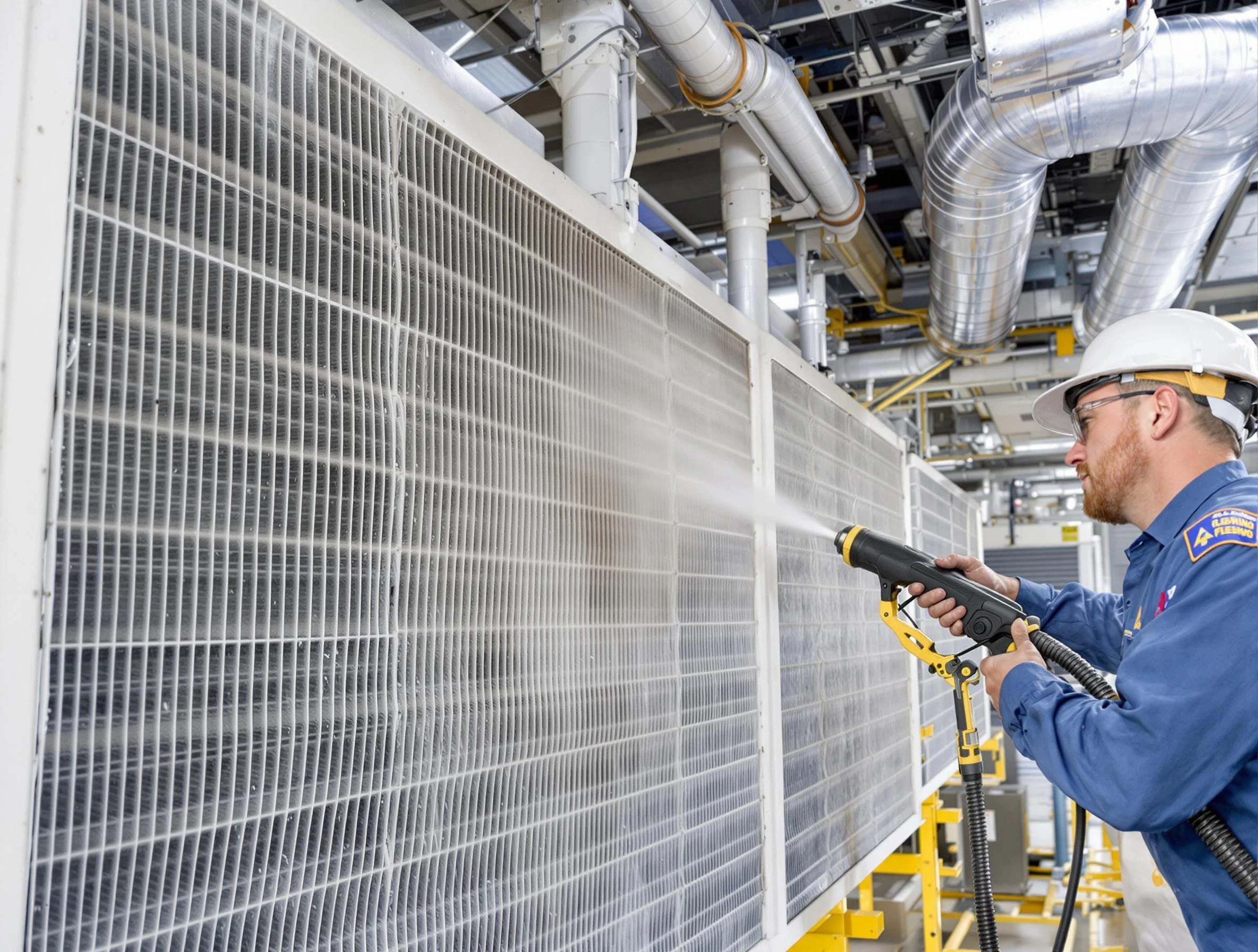 Professional commercial coil cleaning by Clearfield Air Duct Cleaning in Clearfield