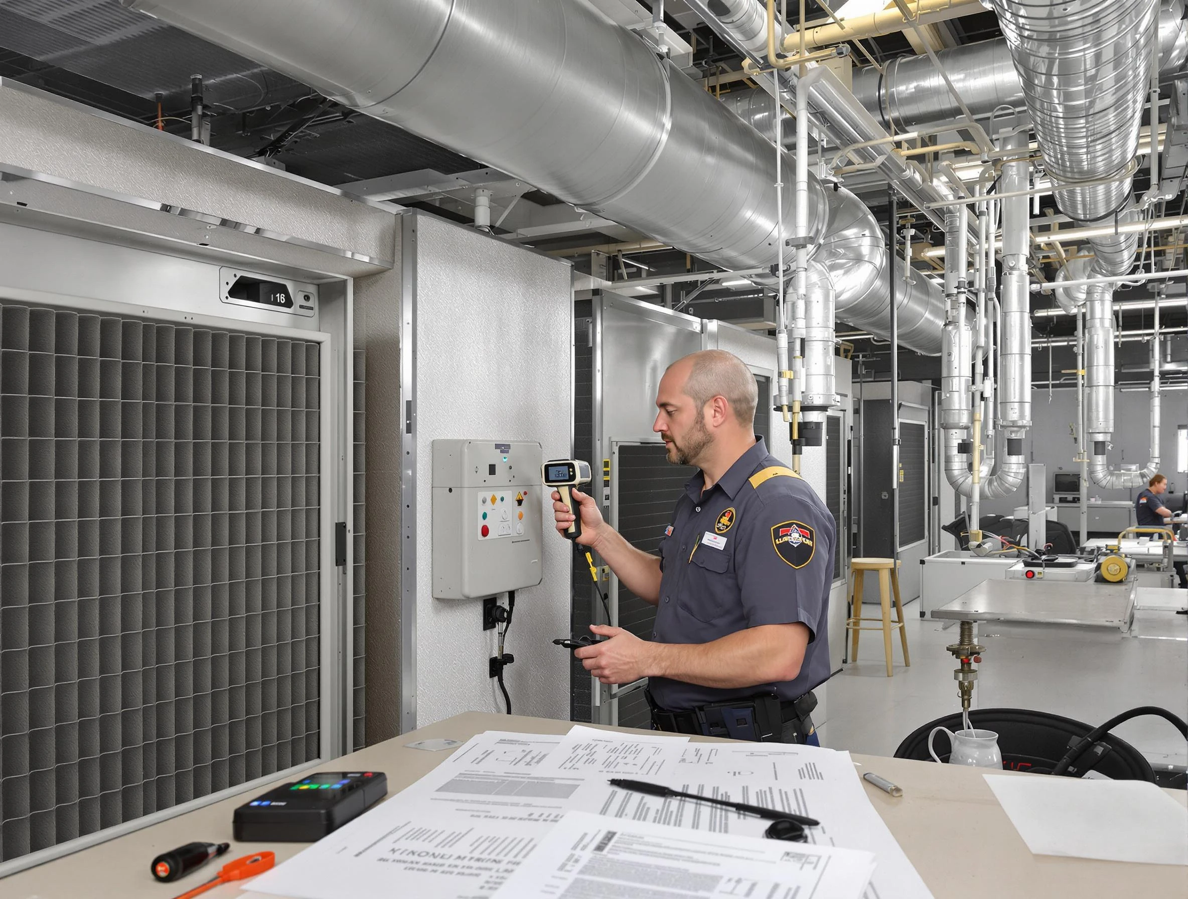 Professional filter system inspection by Clearfield Air Duct Cleaning in Clearfield