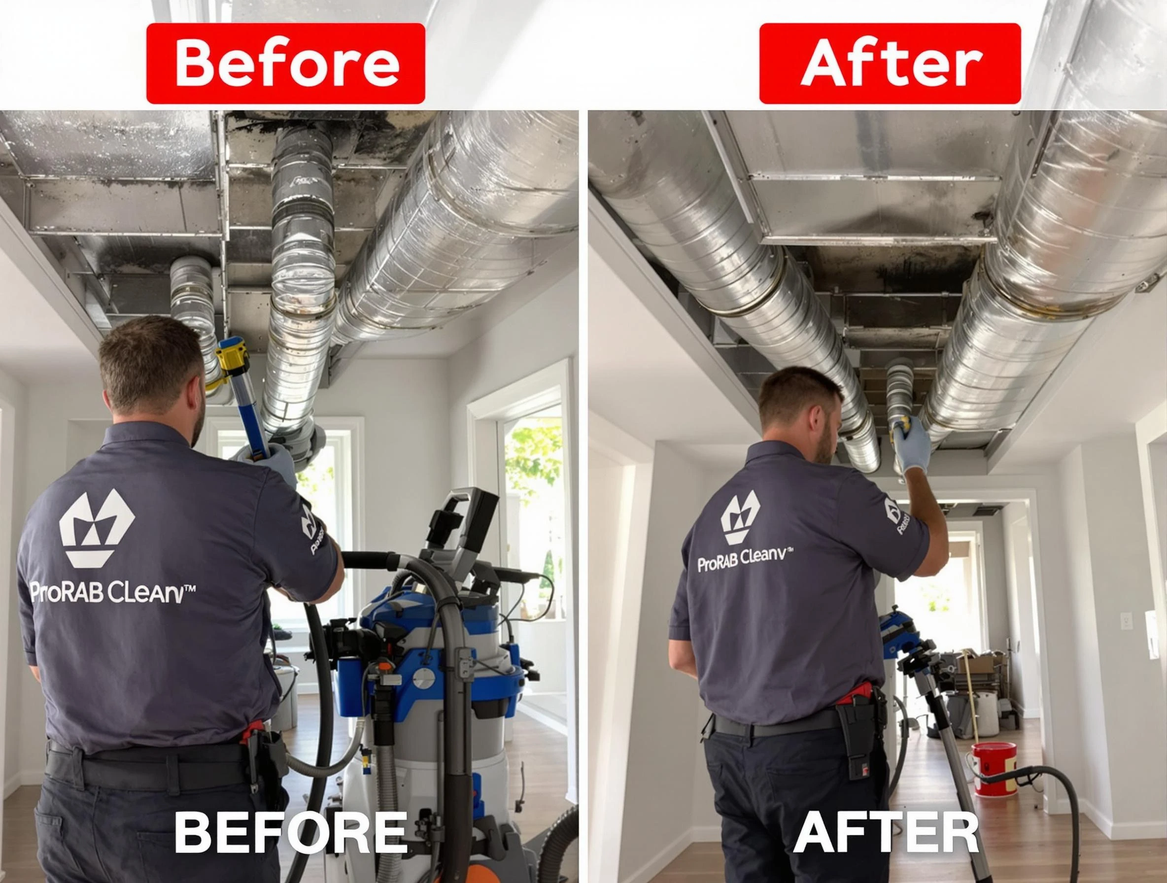 Clearfield Air Duct Cleaning expert performing thorough residential duct cleaning in a Clearfield home
